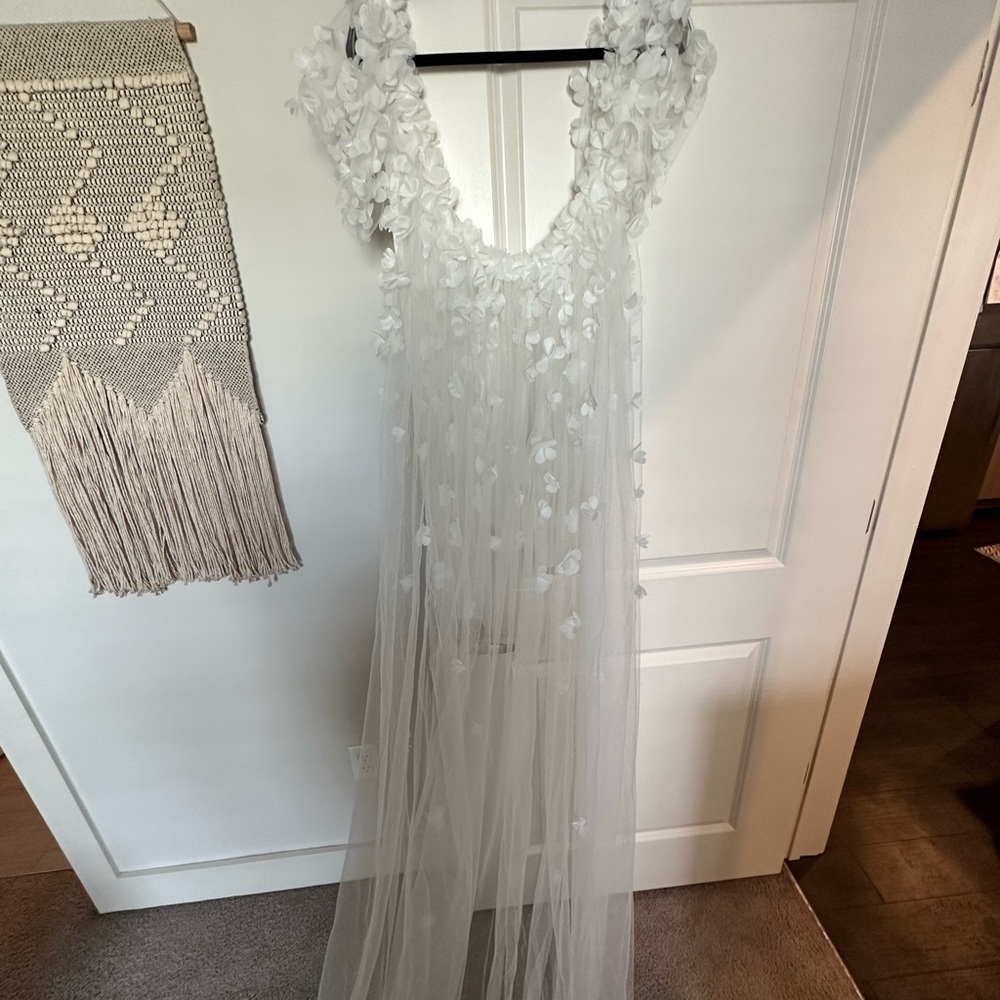 Wedding Floral Cape/Veil